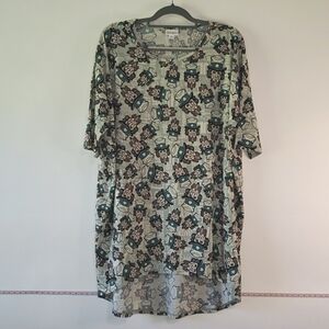 LuLaRoe Irma Shirt Women's XL Oversized Loose Fitting Long-Line 4th of July